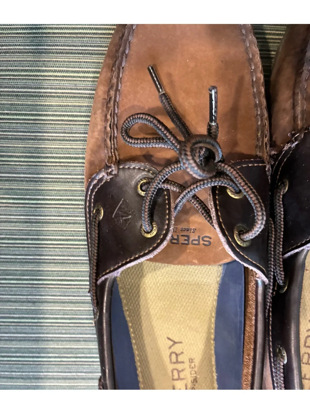 Sperry Brown Leather Men’s Boat Shoes 12W beach boat summer dress casual